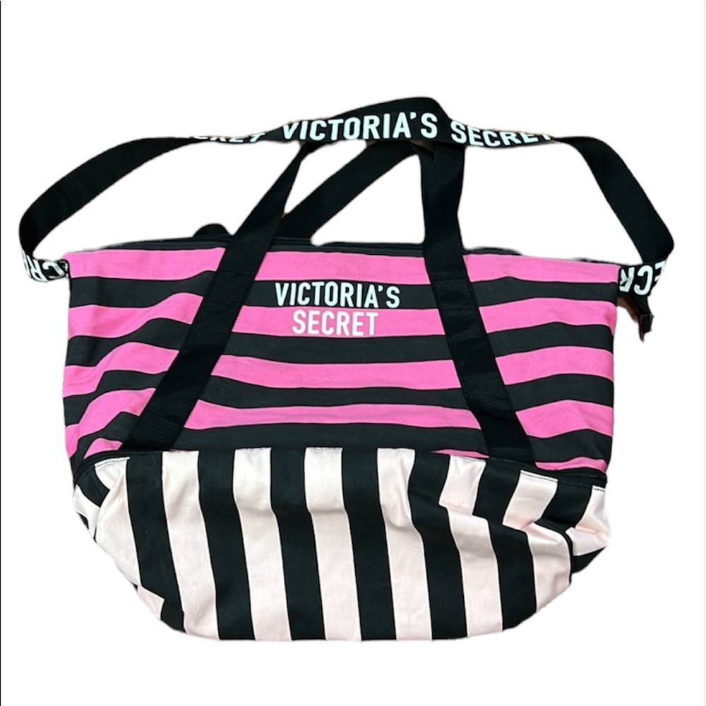 Victoria Secret Large striped tote bag